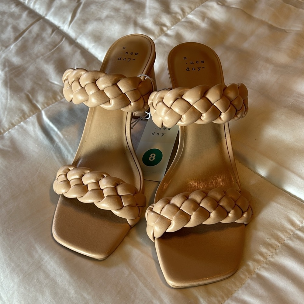 Chunky Braid High Heels